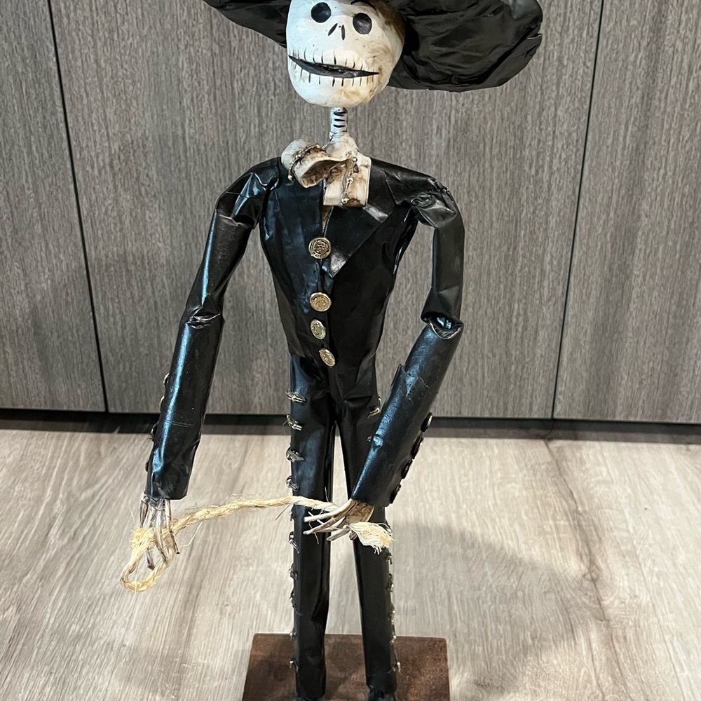 Paper Mache Day of The Dead figurine